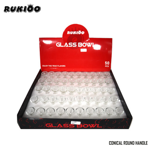RUKIOO GLASS BOWL 50CT/DISPLAY